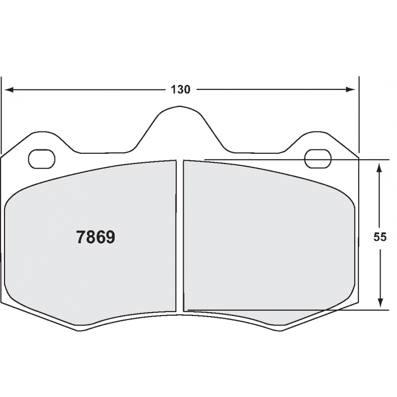 ABS-friendly for rear axles. Race brake pads - Lotus / McLaren / Morgan
Noble / Renault / TVR